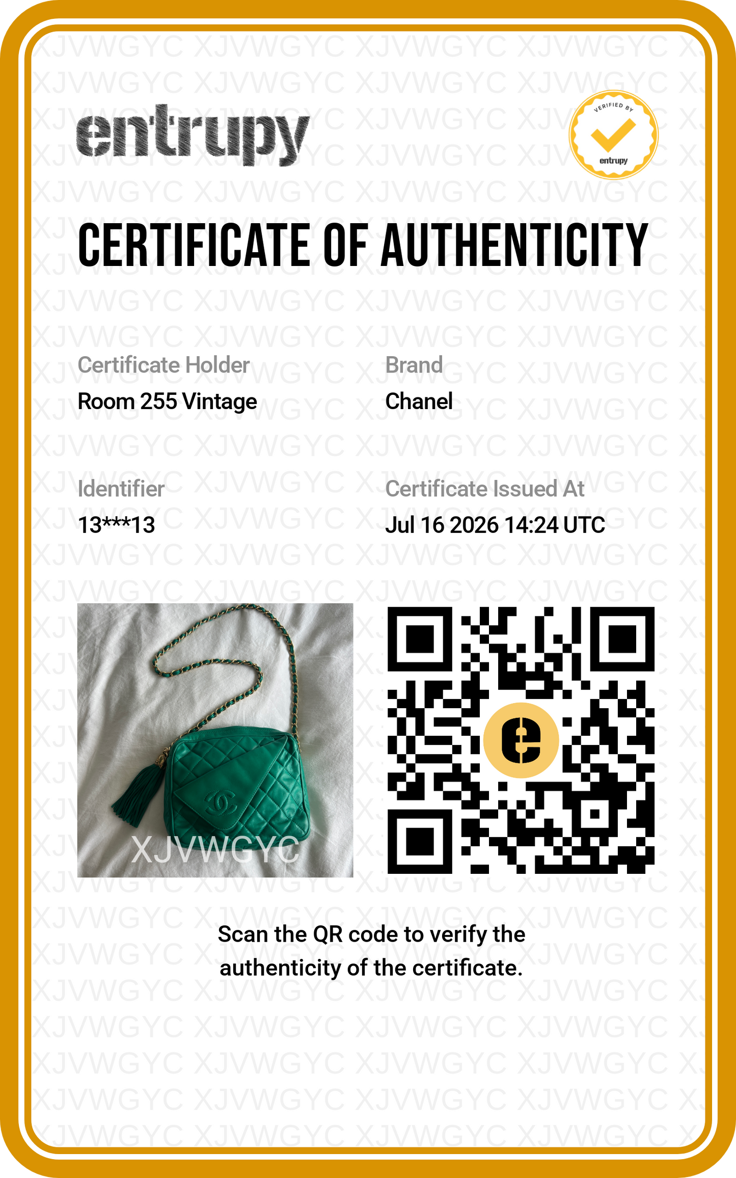 Chanel Emerald Green Camera Bag - Series 1 - Full Set