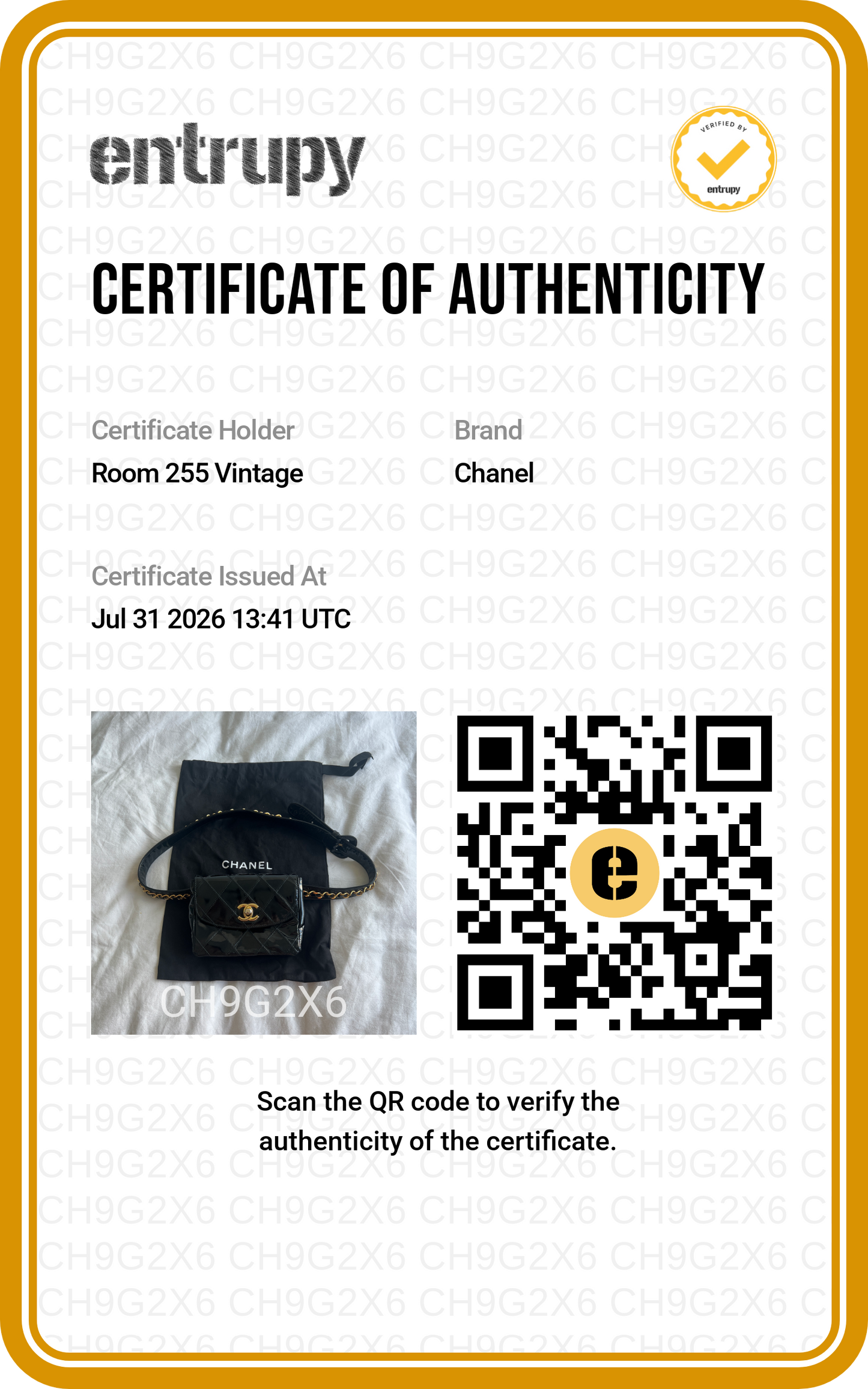 Chanel Patent Leather 1980s Belted Waist Pouch - Black