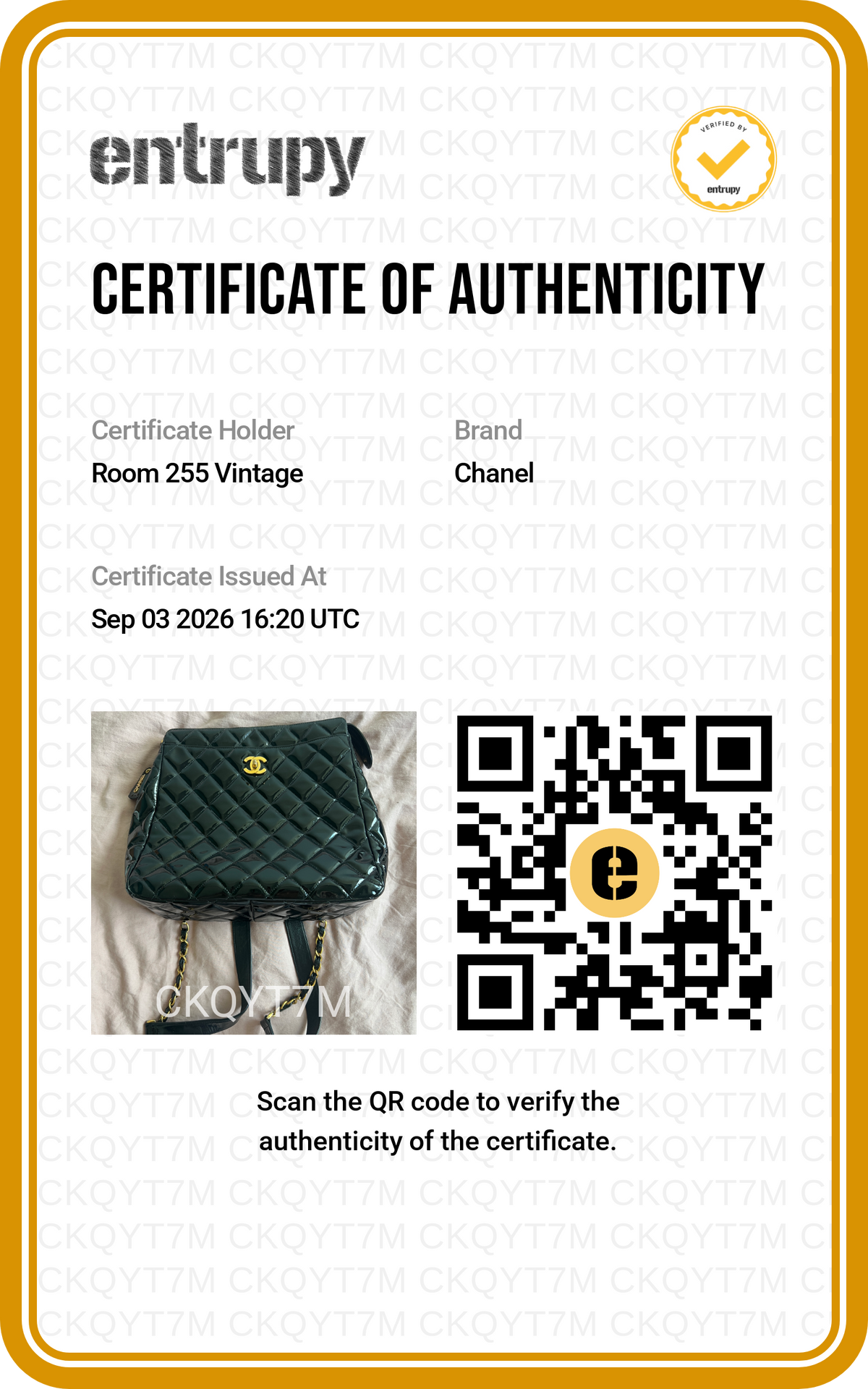 Chanel Black Patent Leather Backpack Series 4