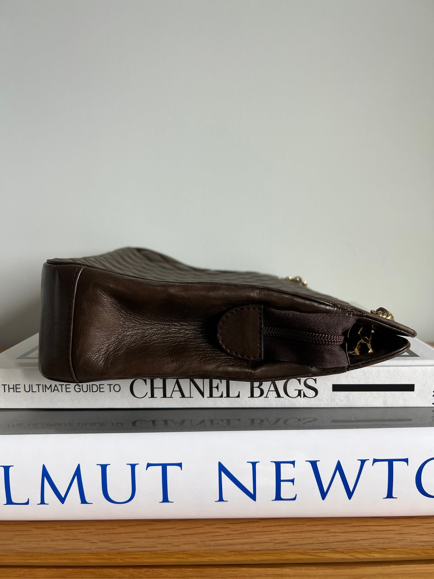 Chanel Vintage Brown Matelasse Shoulder Bag 1989-1992 era