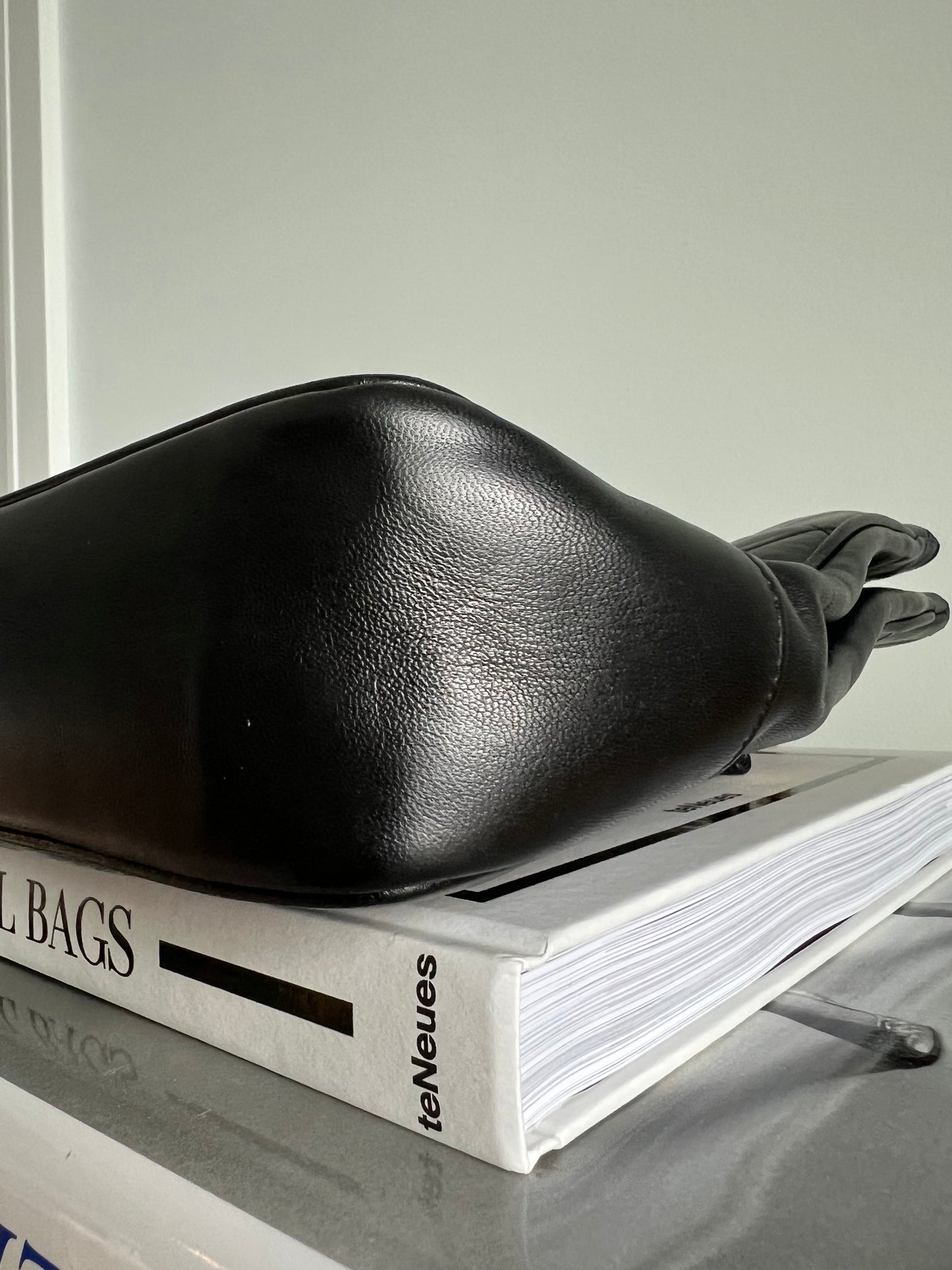Chanel Black Vintage Matelasse Shoulder Bag 1992 era