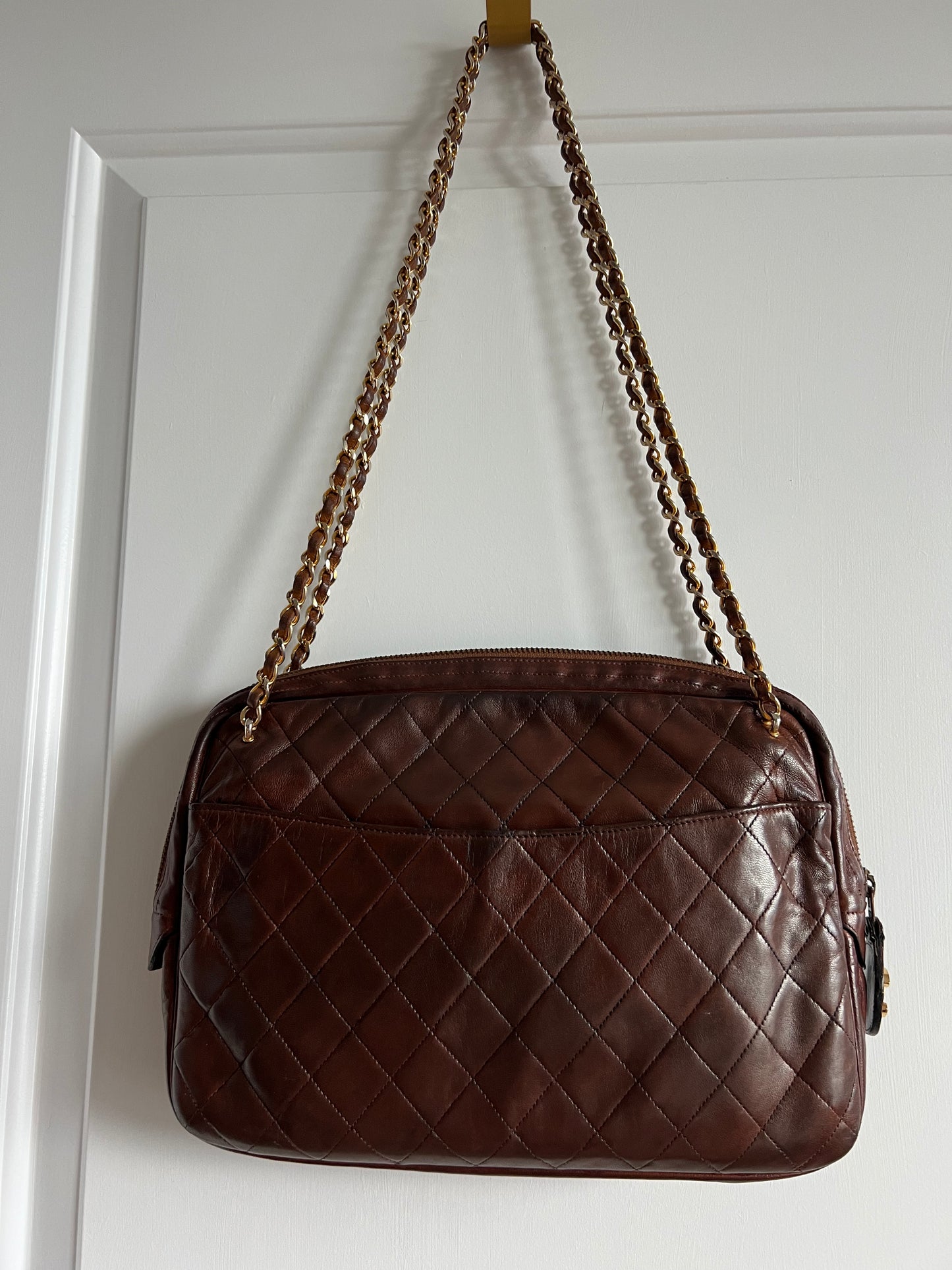 Chanel Vintage Matelasse Shoulder Camera Bag - late 1970, early 1980s