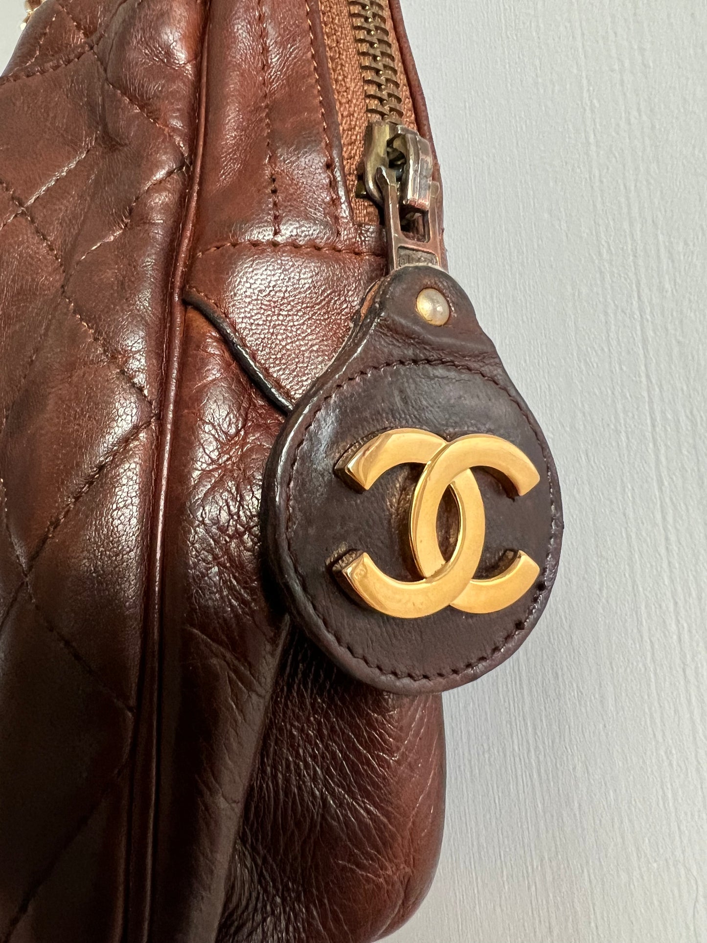 Chanel Vintage Matelasse Shoulder Camera Bag - late 1970, early 1980s