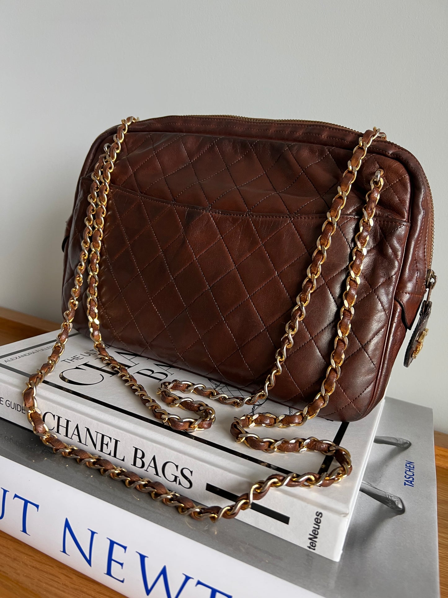 Chanel Vintage Matelasse Shoulder Camera Bag - late 1970, early 1980s