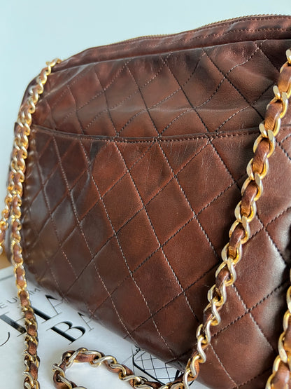 Chanel Vintage Matelasse Shoulder Camera Bag - late 1970, early 1980s