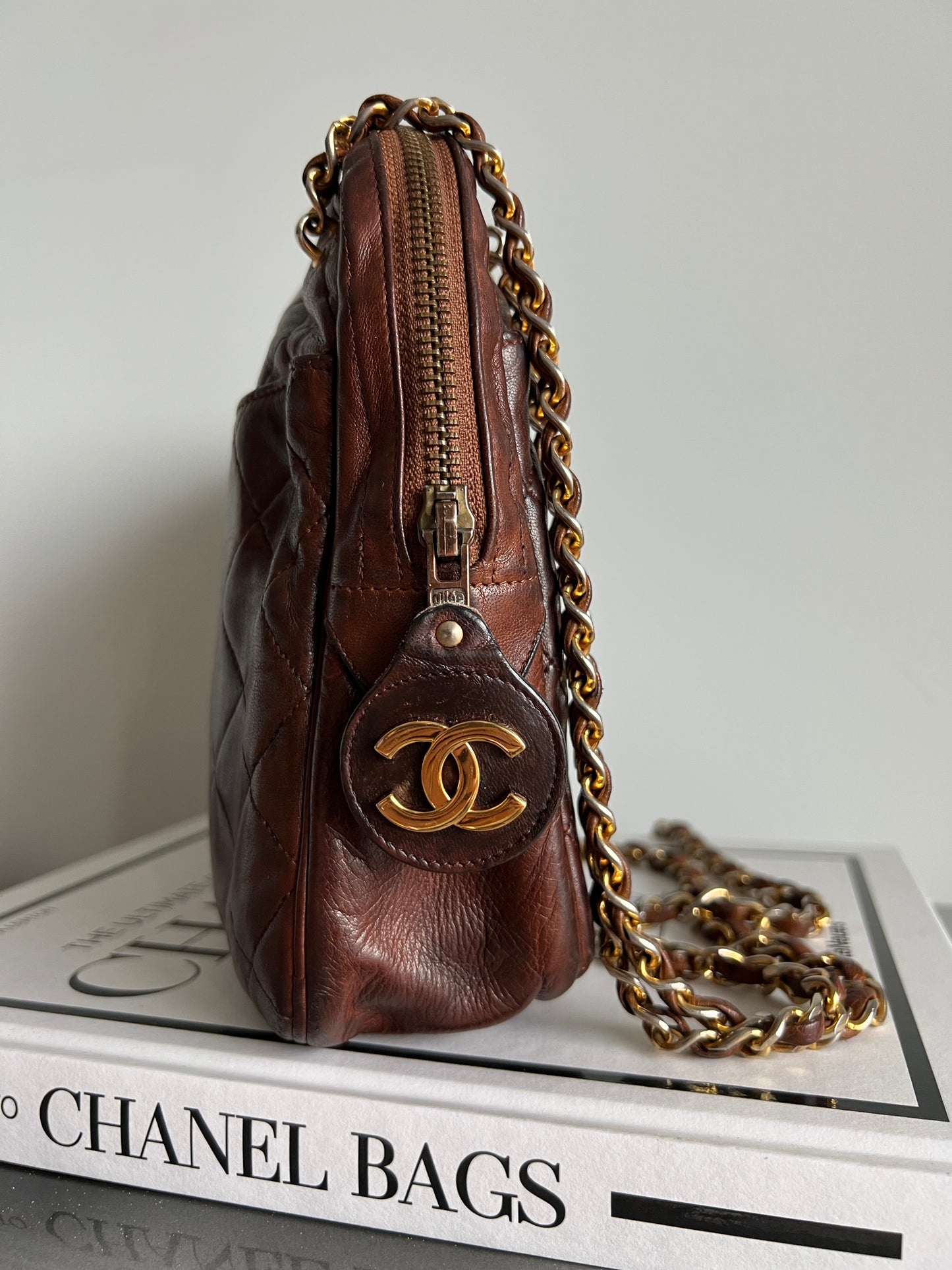 Chanel Vintage Matelasse Shoulder Camera Bag - late 1970, early 1980s