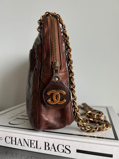 Chanel Vintage Matelasse Shoulder Camera Bag - late 1970, early 1980s