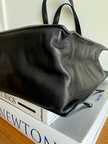 Chanel Extra Large Black Lamb Leather Tote Series 5 Full Set