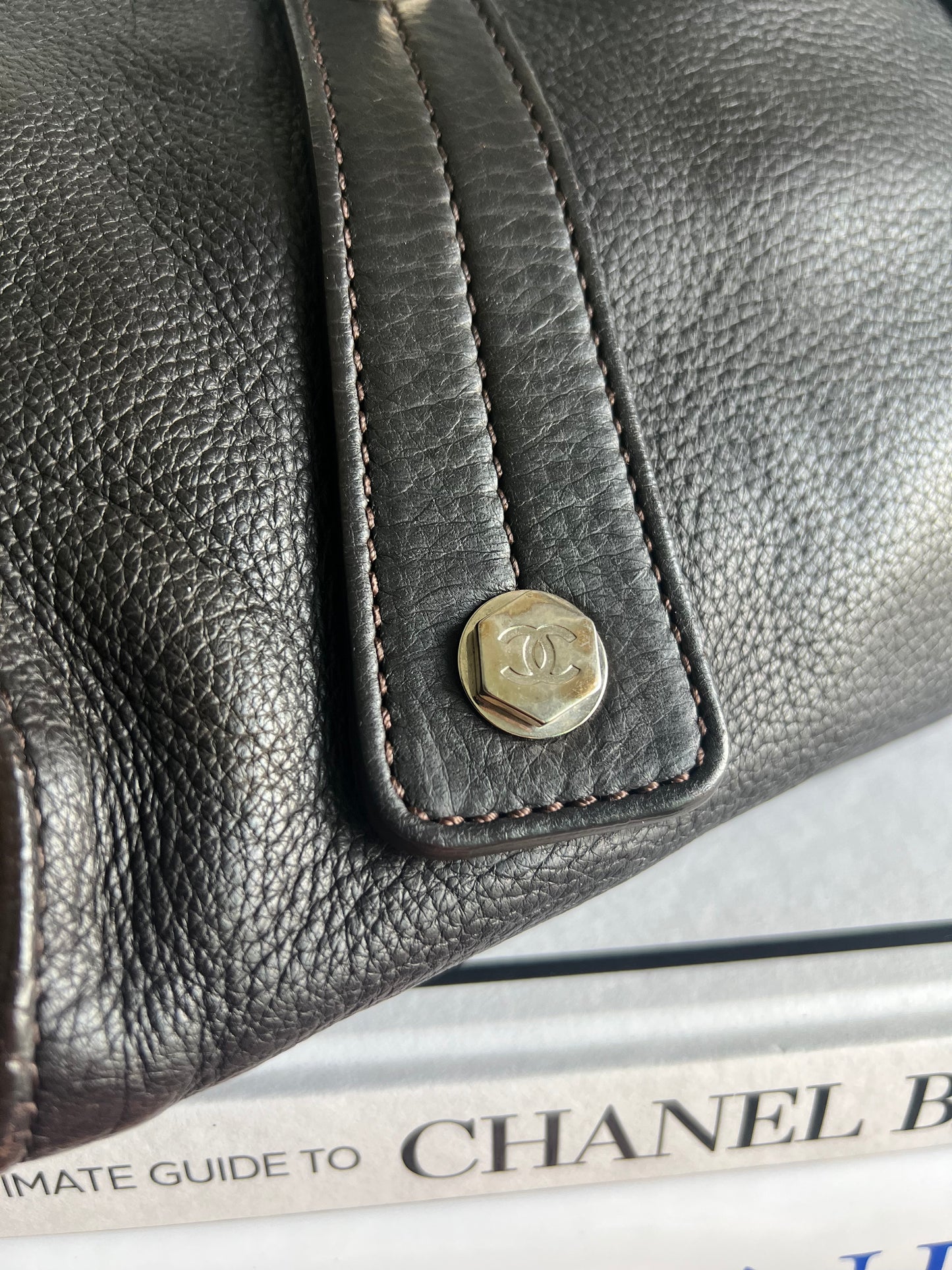 Chanel Bolt Bowler Brown Medium