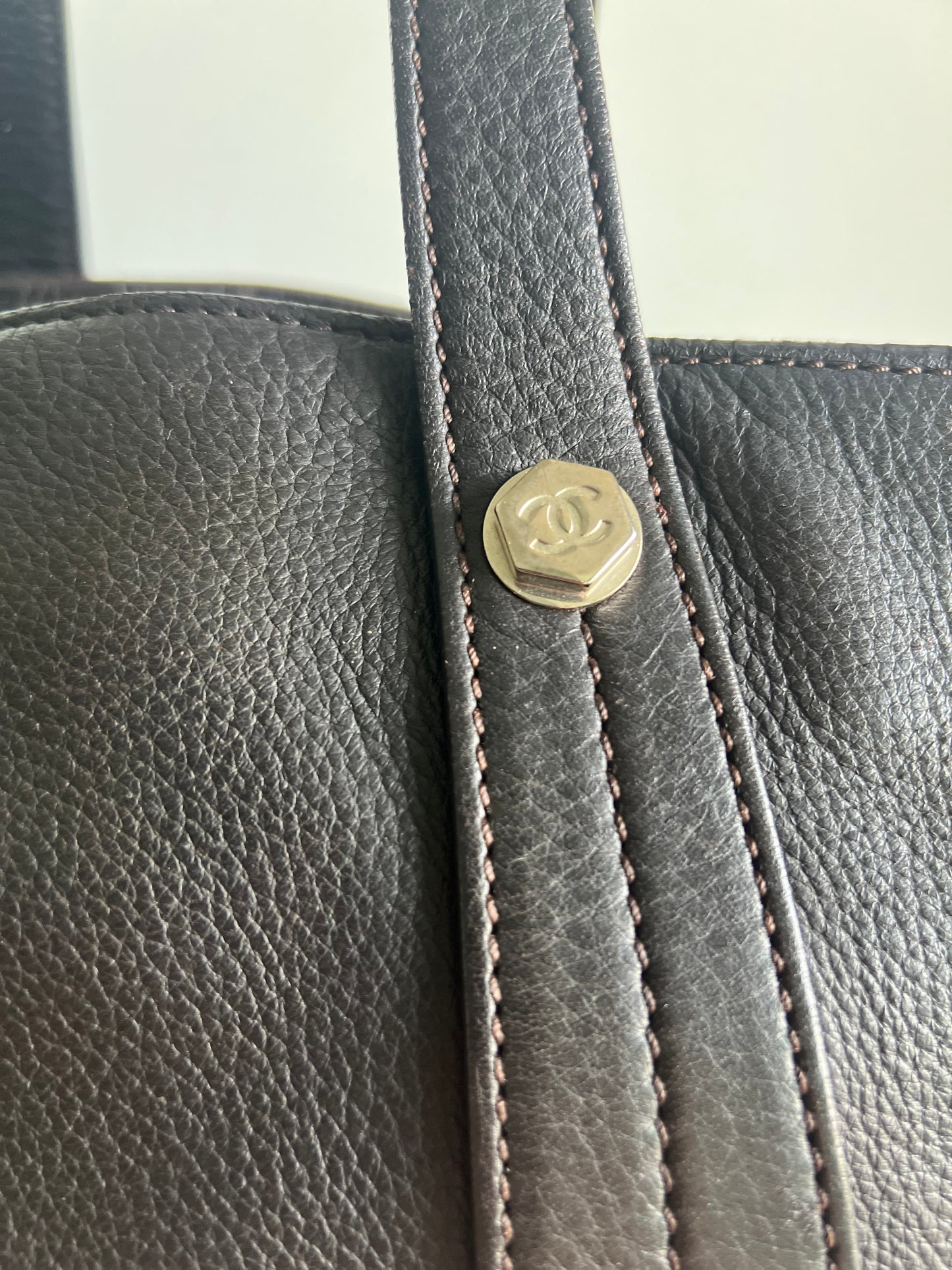 Chanel Bolt Bowler Brown Medium