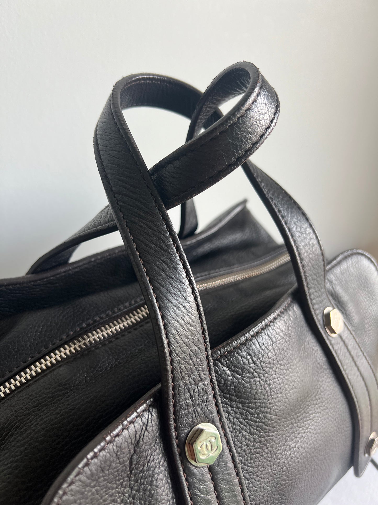 Chanel Bolt Bowler Brown Medium