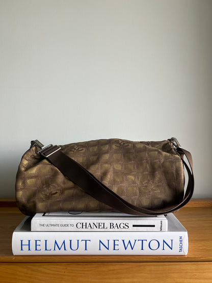 Chanel Travel Line Duffle and Pouch - Khaki