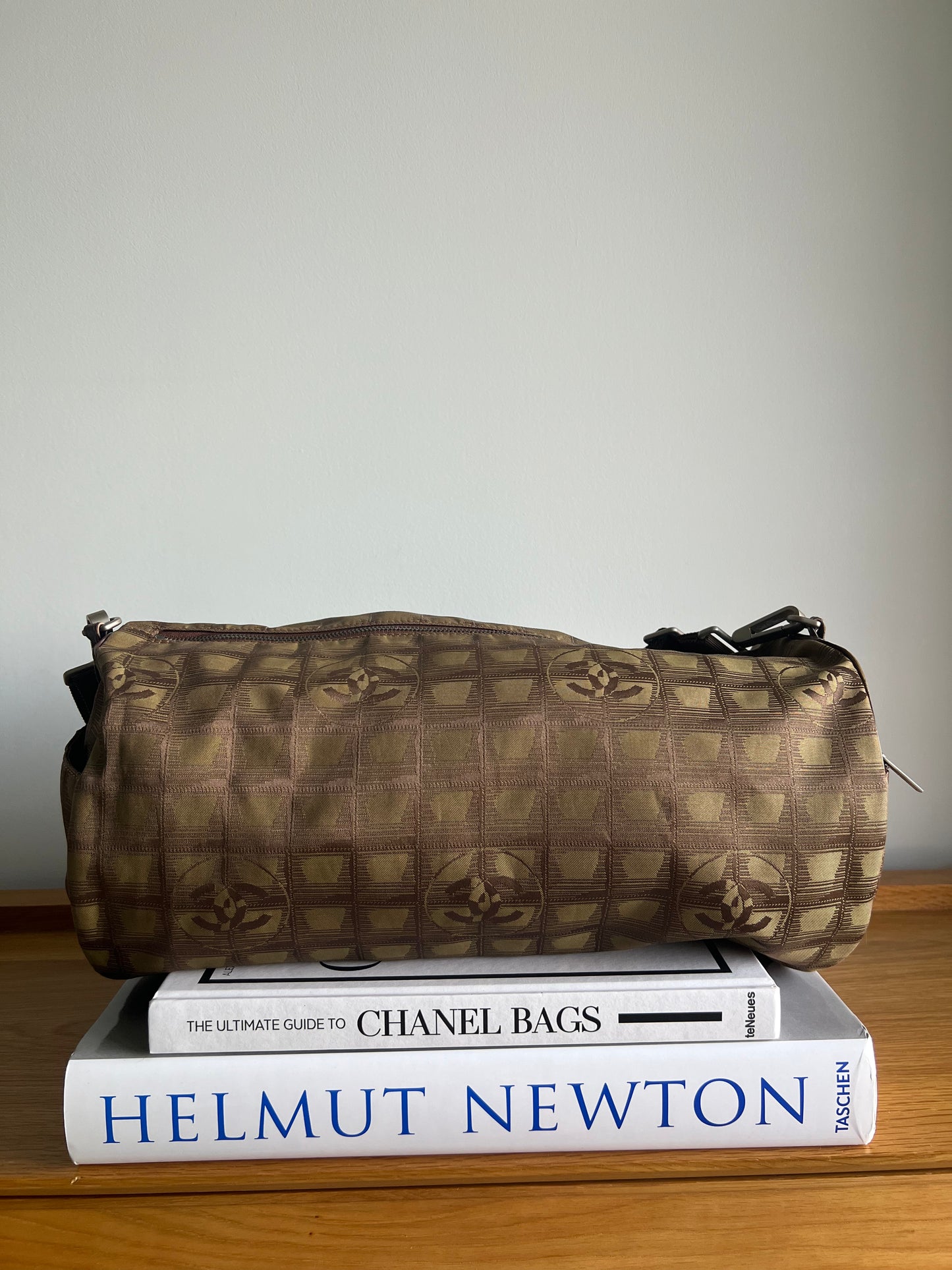 Chanel Travel Line Duffle and Pouch - Khaki