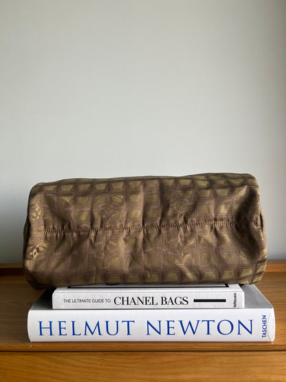 Chanel Travel Line Duffle and Pouch - Khaki