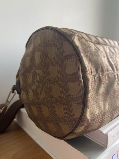 Chanel Travel Line Duffle and Pouch - Khaki
