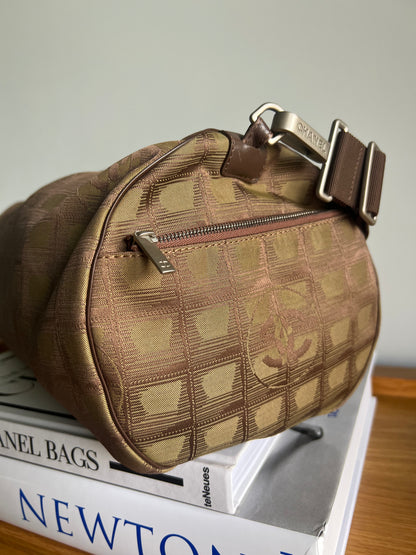 Chanel Travel Line Duffle and Pouch - Khaki