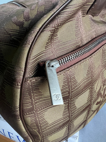 Chanel Travel Line Duffle and Pouch - Khaki