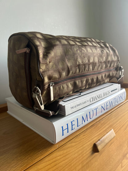 Chanel Travel Line Duffle and Pouch - Khaki
