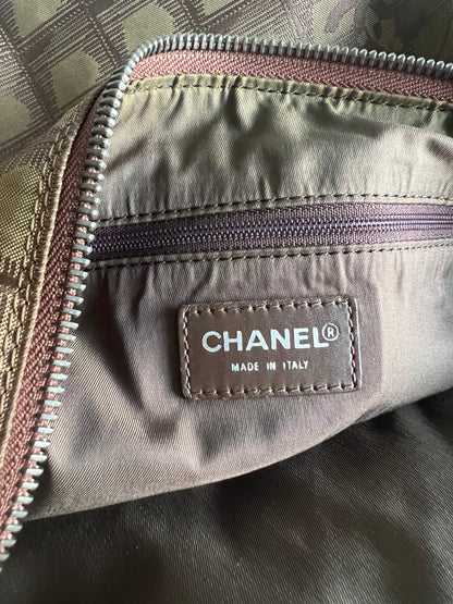 Chanel Travel Line Duffle and Pouch - Khaki