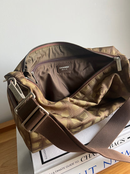 Chanel Travel Line Duffle and Pouch - Khaki