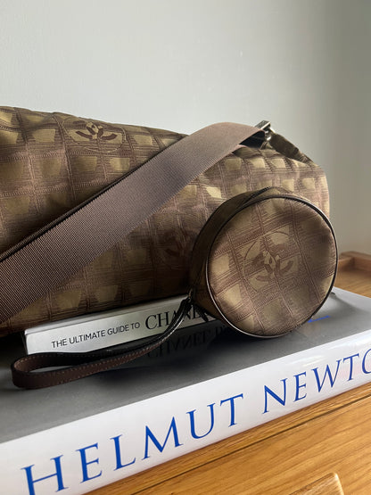 Chanel Travel Line Duffle and Pouch - Khaki