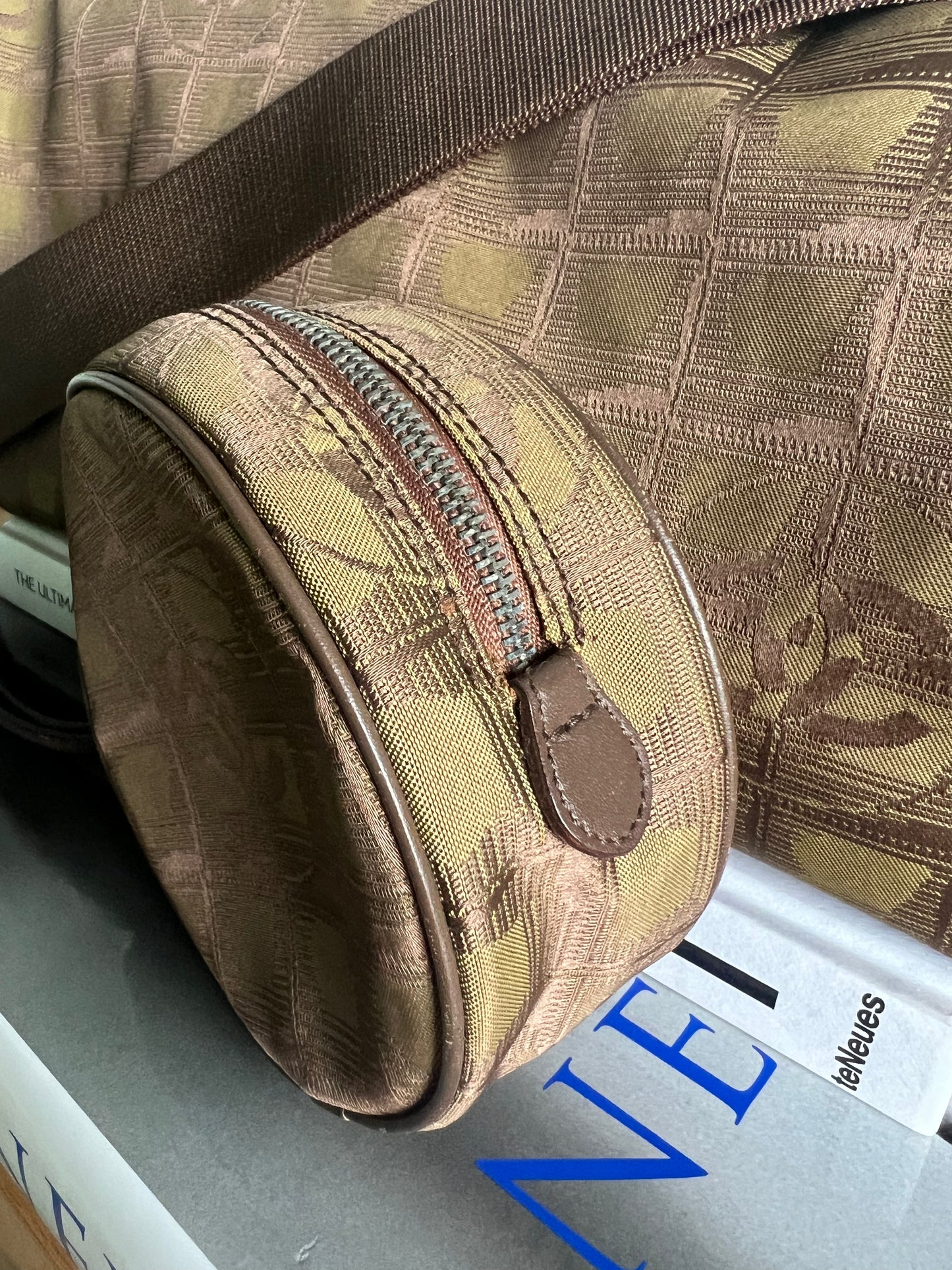 Chanel Travel Line Duffle and Pouch - Khaki