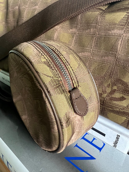 Chanel Travel Line Duffle and Pouch - Khaki