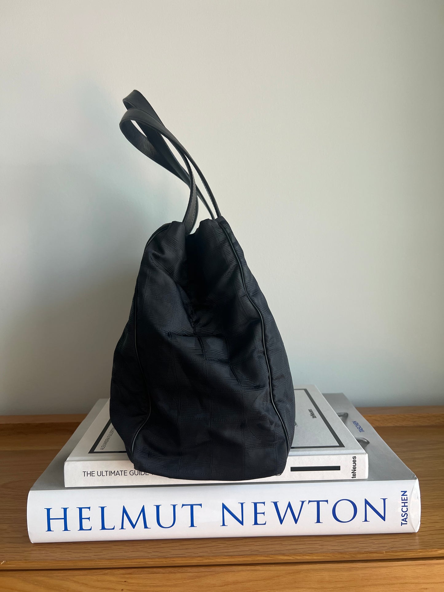 Chanel Travel Line Tote and Pouch Set In Black