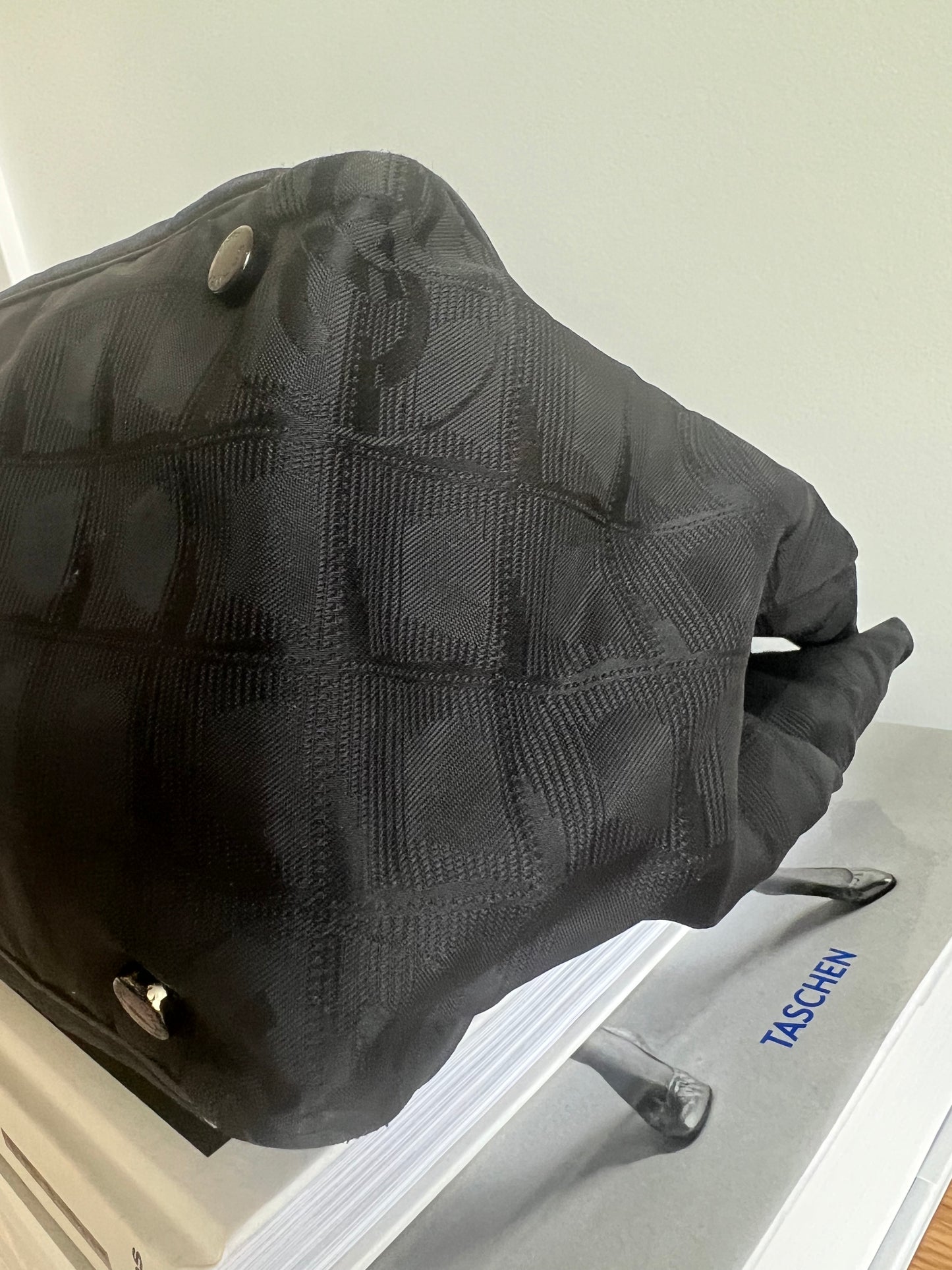 Chanel Travel Line Tote and Pouch Set In Black