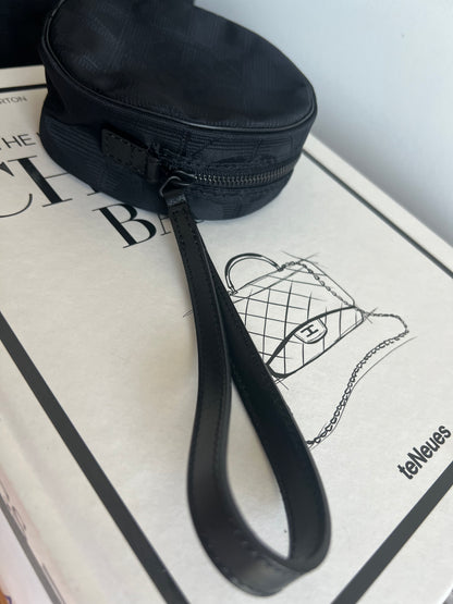 Chanel Travel Line Tote and Pouch Set In Black