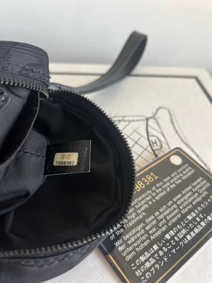 Chanel Travel Line Tote and Pouch Set In Black