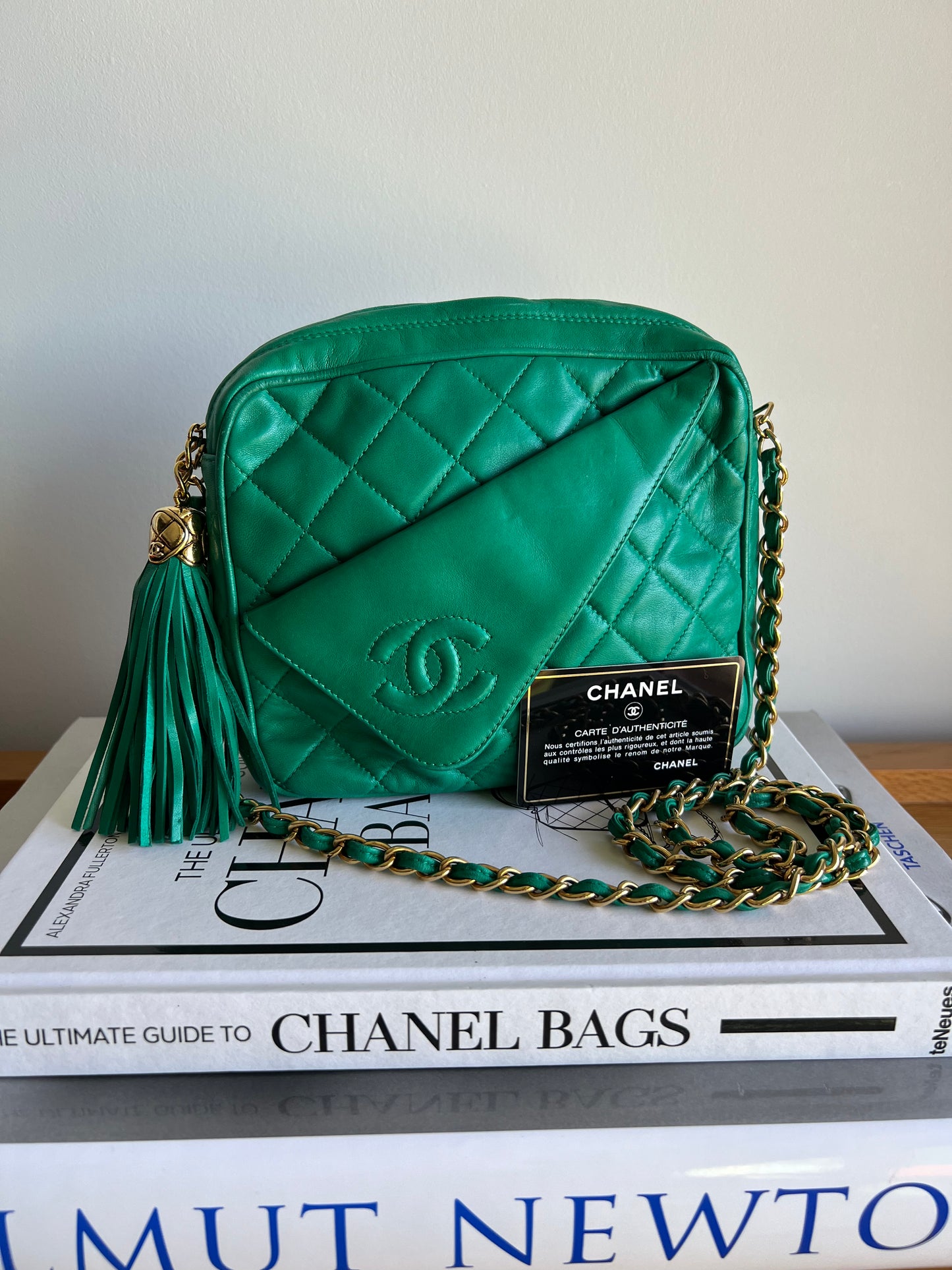 Chanel Emerald Green Camera Bag - Series 1 - Full Set