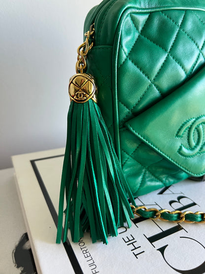 Chanel Emerald Green Camera Bag - Series 1 - Full Set