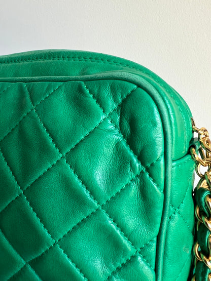 Chanel Emerald Green Camera Bag - Series 1 - Full Set