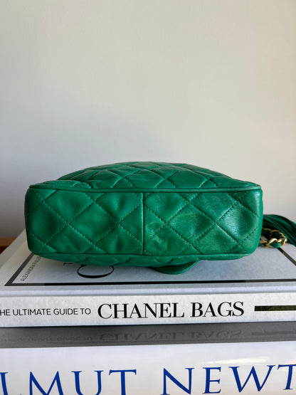 Chanel Emerald Green Camera Bag - Series 1 - Full Set