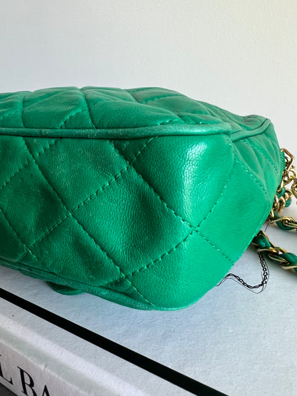 Chanel Emerald Green Camera Bag - Series 1 - Full Set