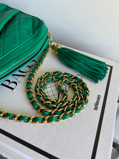 Chanel Emerald Green Camera Bag - Series 1 - Full Set