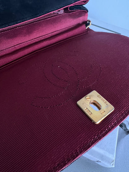 Chanel Velvet Half Moon Flap