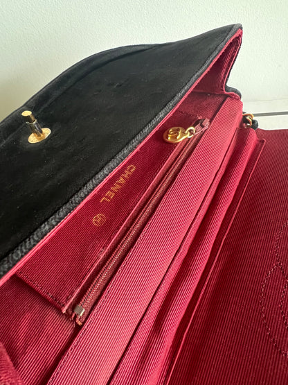 Chanel Velvet Half Moon Flap