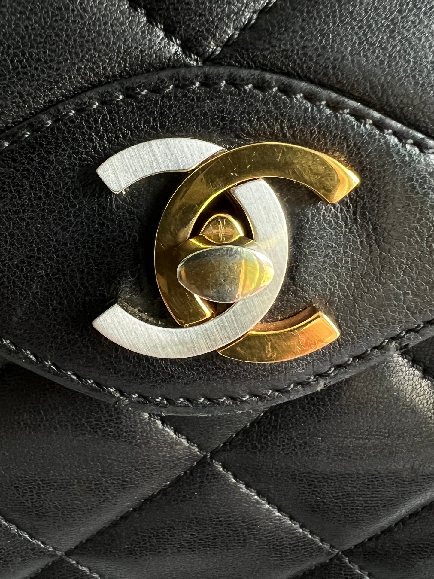 Chanel Lambskin Matelasse Paris Limited Edition Double Flap Black Series 2