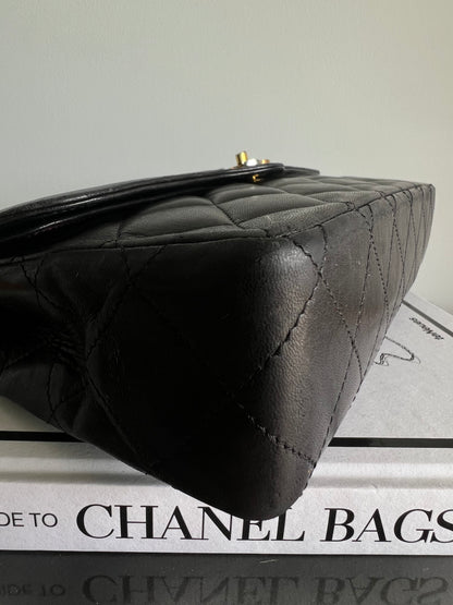 Chanel Lambskin Matelasse Paris Limited Edition Double Flap Black Series 2