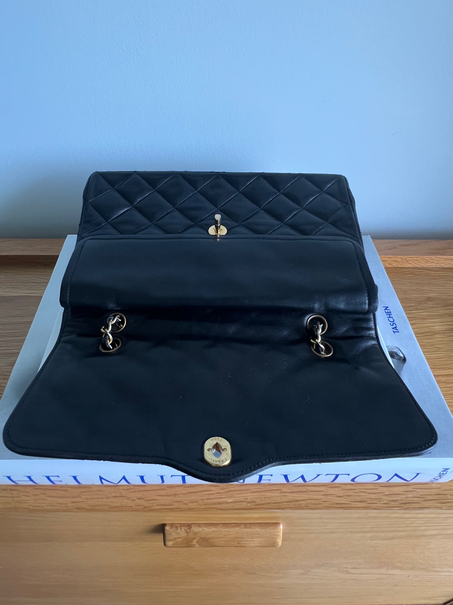 Chanel Lambskin Matelasse Paris Limited Edition Double Flap Black Series 2