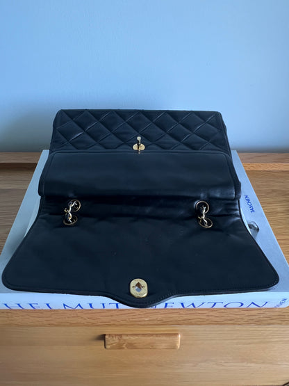 Chanel Lambskin Matelasse Paris Limited Edition Double Flap Black Series 2