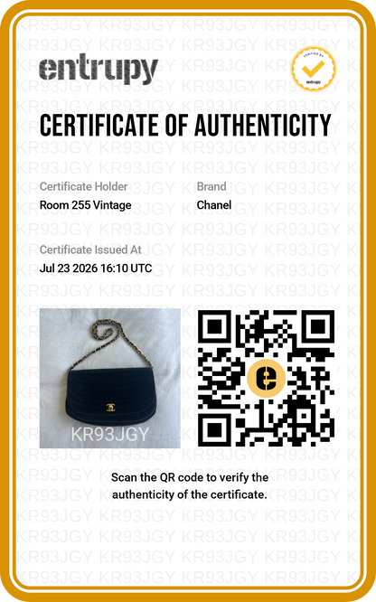 Chanel Velvet Half Moon Flap