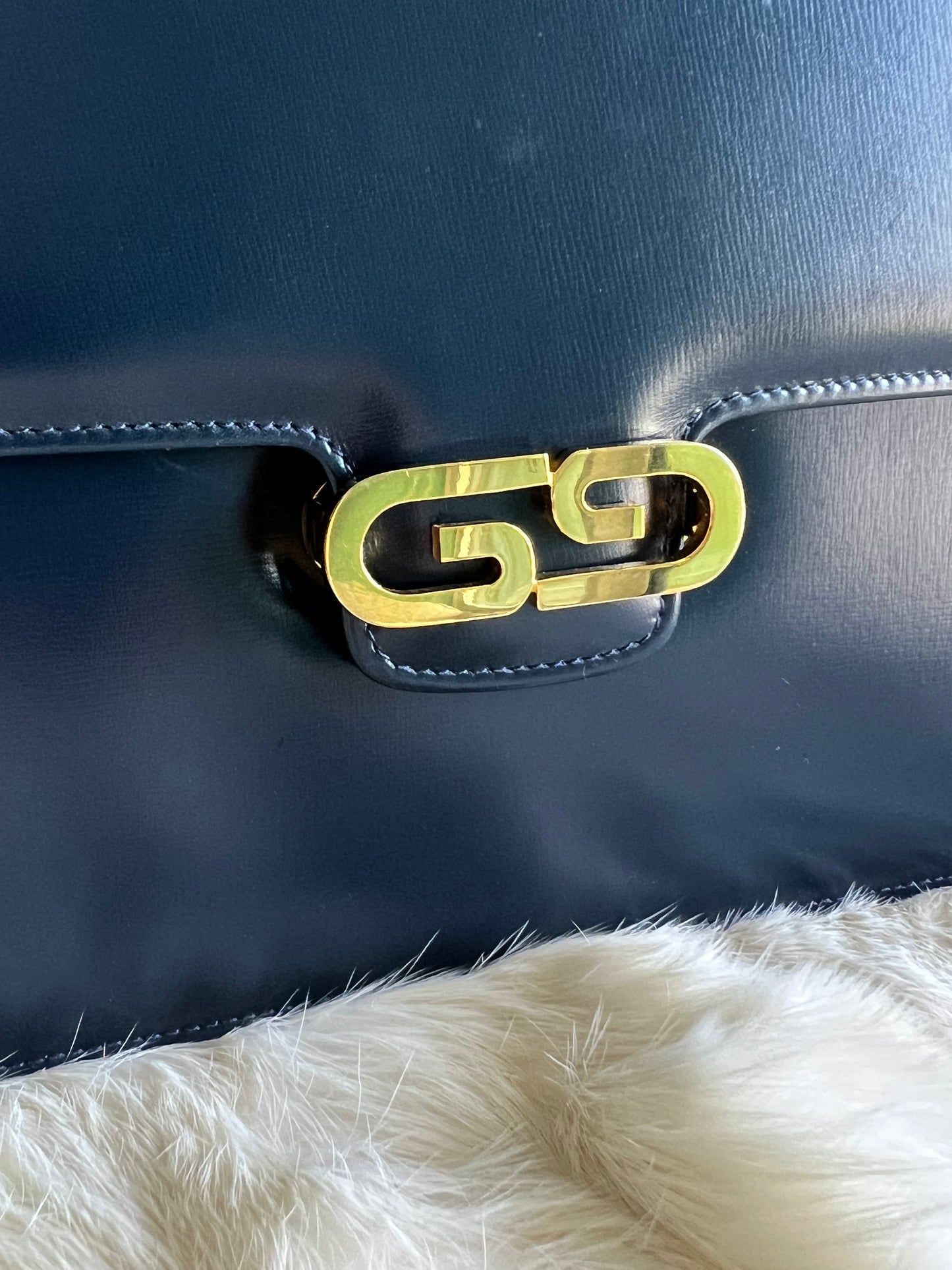Gucci Shoulder Bag - Horizontal GG 1950s Rare Vintage