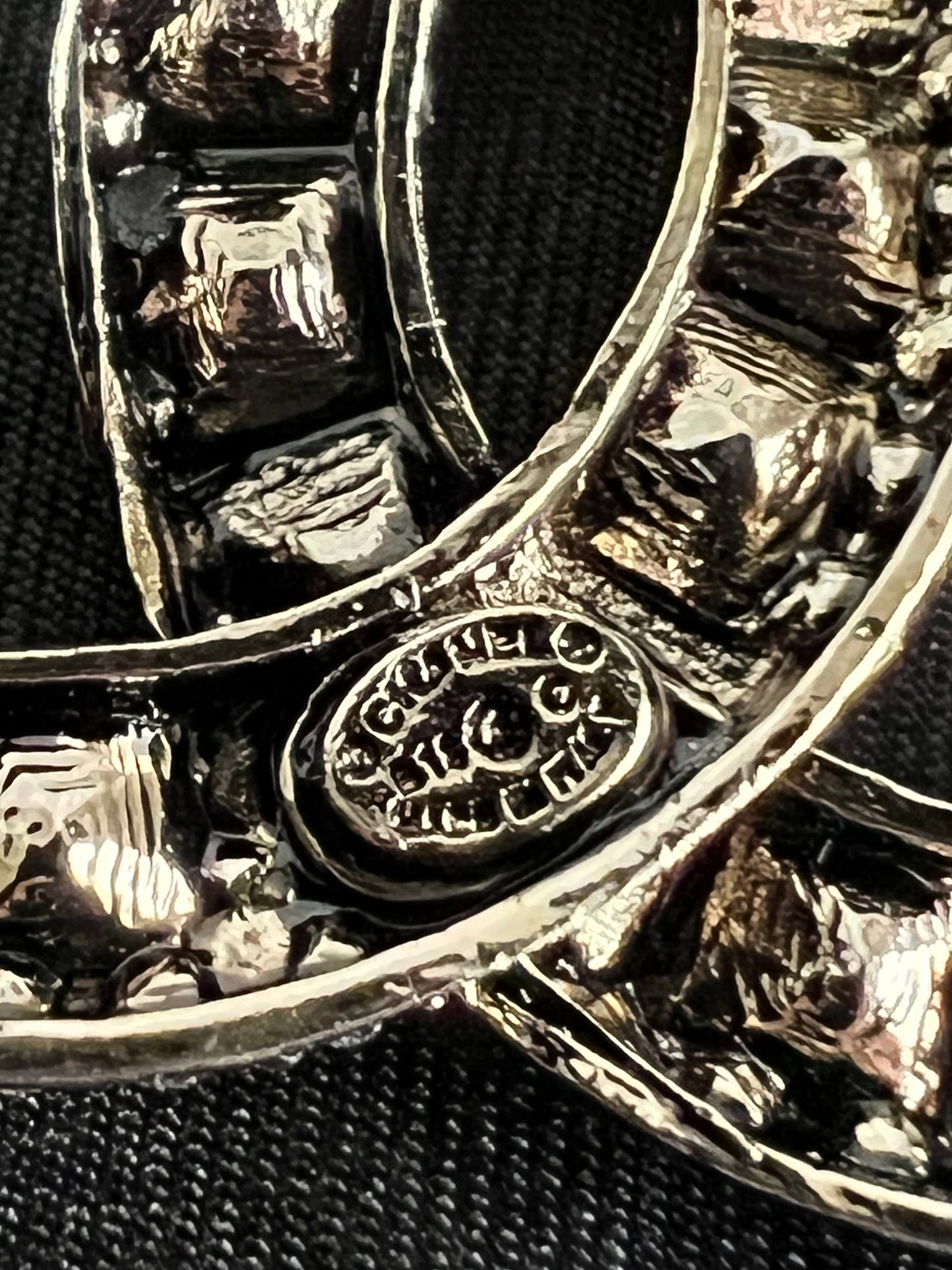 Chanel CC Square Crystal Brooch