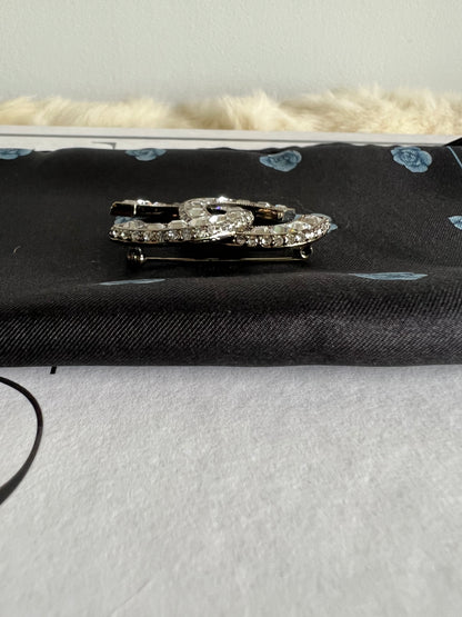 Chanel CC Square Crystal Brooch