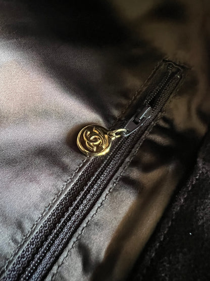 Chanel Quilted Bucket Bag/Hobo Shoulder Tote Bag Brown Suede 3 Series