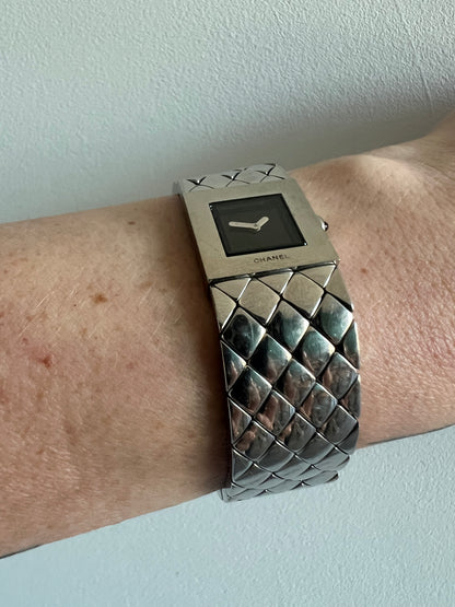 Chanel Quartz Matelasse Stainless Steel Vintage Watch