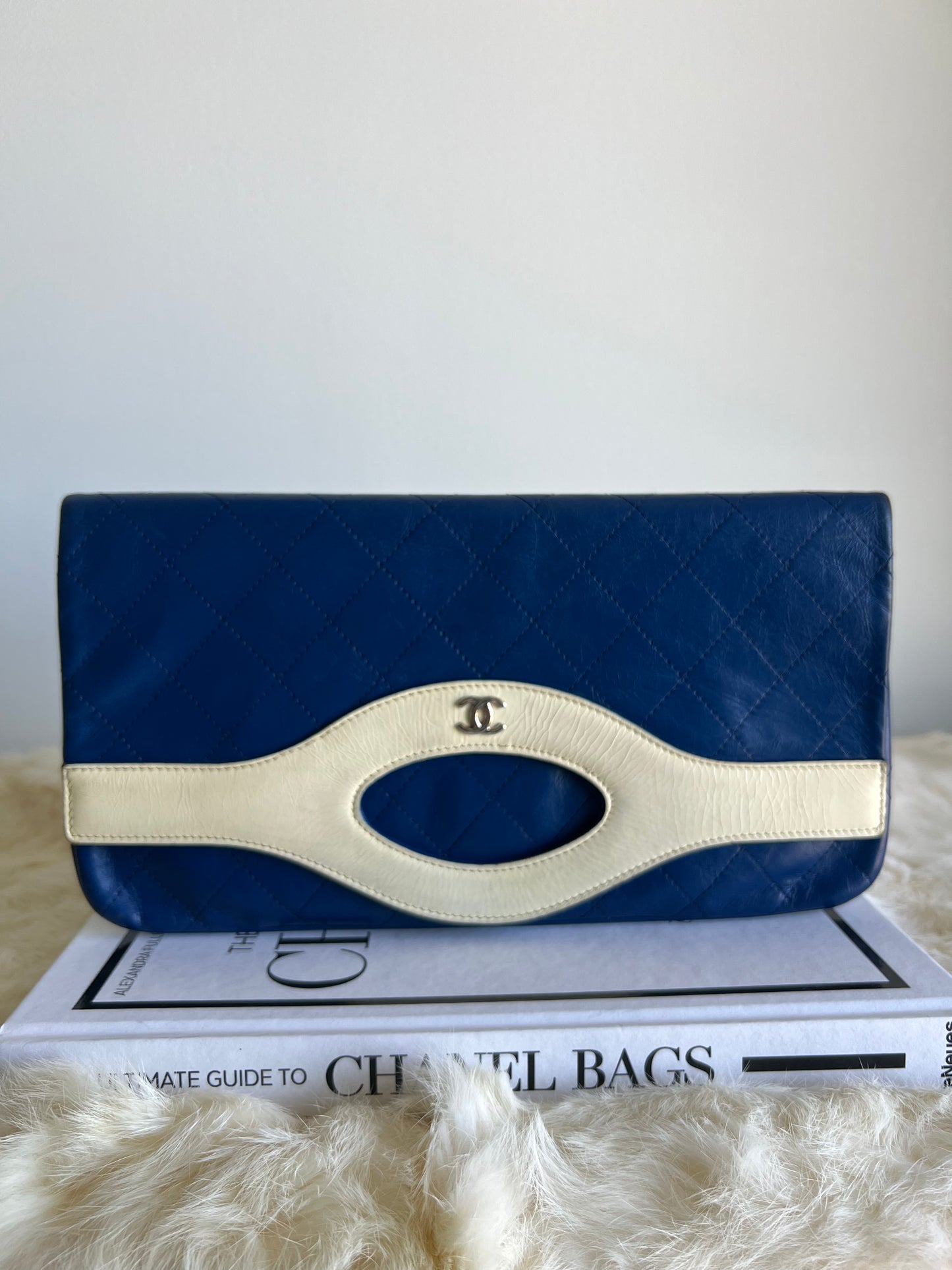 Chanel Bi Coloured Blue and White 31 Clutch - La Pausa Cruise Collection